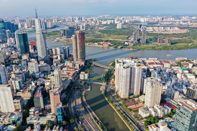 Một dự án chung cư tại quận 4, TP HCM. Ảnh: Quỳnh Trần